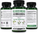 Siberian Green Organic Ashwagandha Root med Astragalus & Siberian Eleuthero Ginseng Complex 60 Kapsler Kraftig urtestøtte