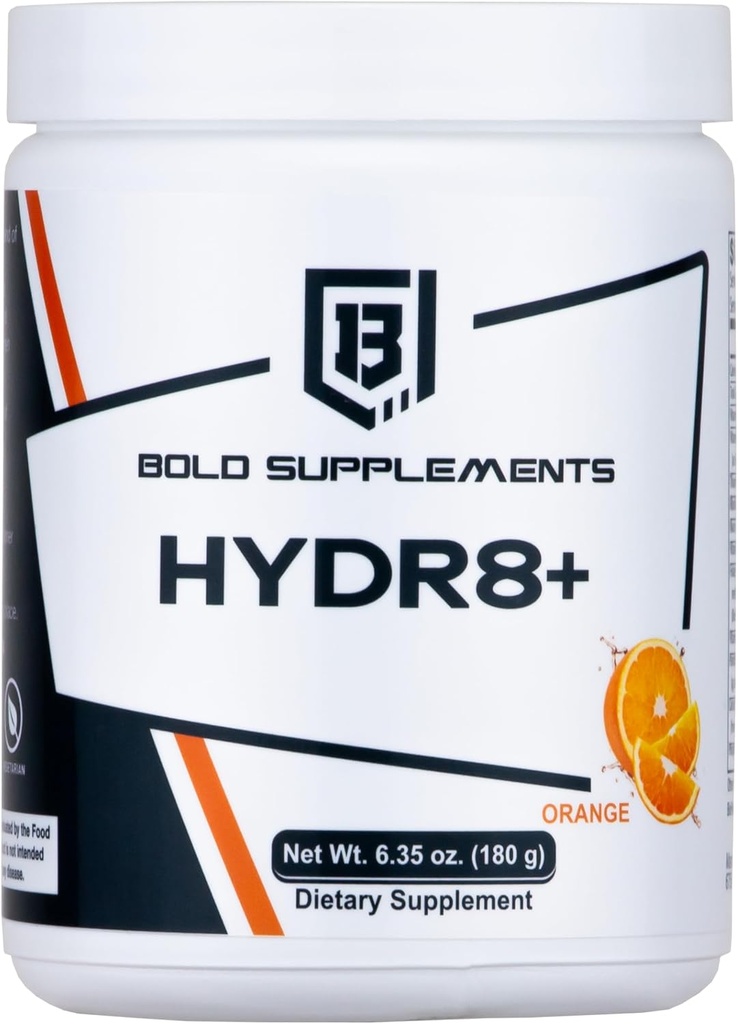 Hydr8 + Hydration & Vitamin Powder • 124; Keto Friendly • 124; Ingen sukker • 124; Non- GMO • 124; 30 Servering • 124; 6,35 oz (180 g)