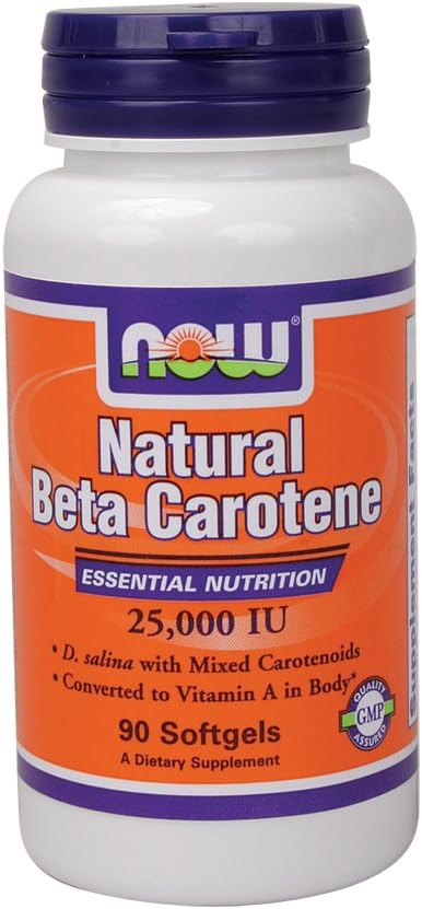 Now Foods Beta Caroten (Natural) - 90 Softgels 2 Pack