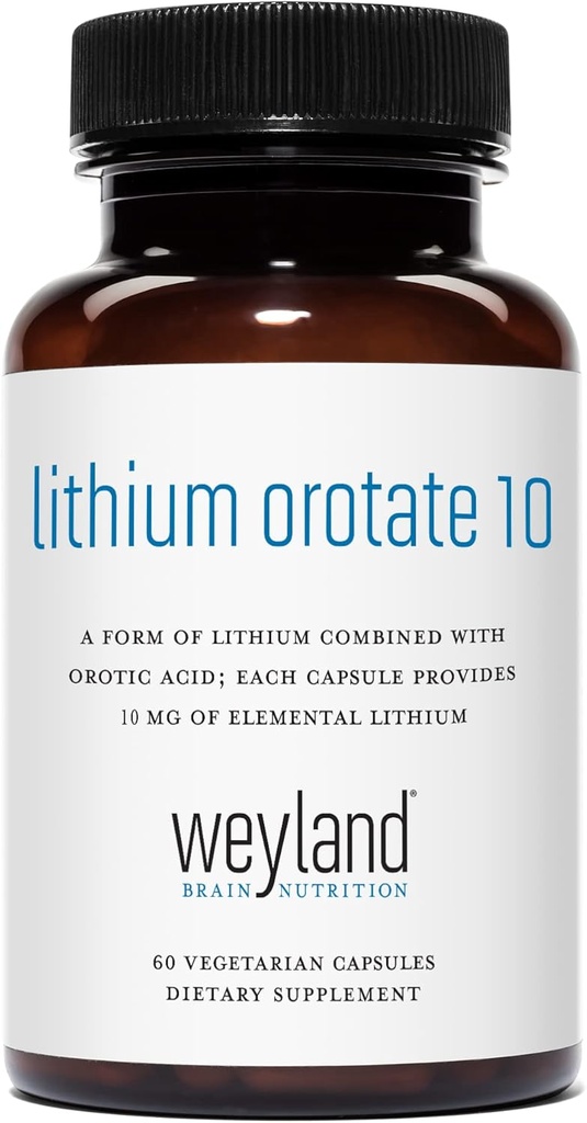 Lithium Oroter 10mg (1 flaske), 60 vegetariske kapsler