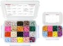 8 & 20 Segment Stor Pill sag med lufttæt forsegling - Silicone pakning vandtæt med boks med medicinering kort (Combo Pack - 20 & 8 Segment)