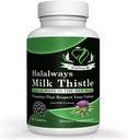 Halalways Milk Thistle Certified Halal Supplement Milk Thistle Lever Detox supplement Gentle Herbal Lever Rense for mænd og kvinder - Lever sundhed støtte - ikke-GMO
