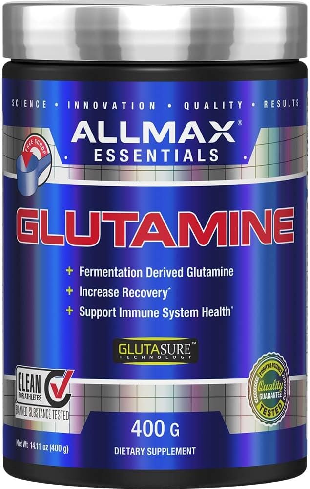 ALLMAX Essentials ARGININE HCL - 400 g - Prækursor til syntese af nitrogenoxid - Vegan & Gluten Free - 200 Servere