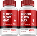Blood Flow Max Capsule - BloodFlowMax Advanced Formel, BloodFlow Max Extra Styrke, Samlet wellness, All- Natural Vitaminer, Anmeldelser (2 Pack - 120 Kapsler)