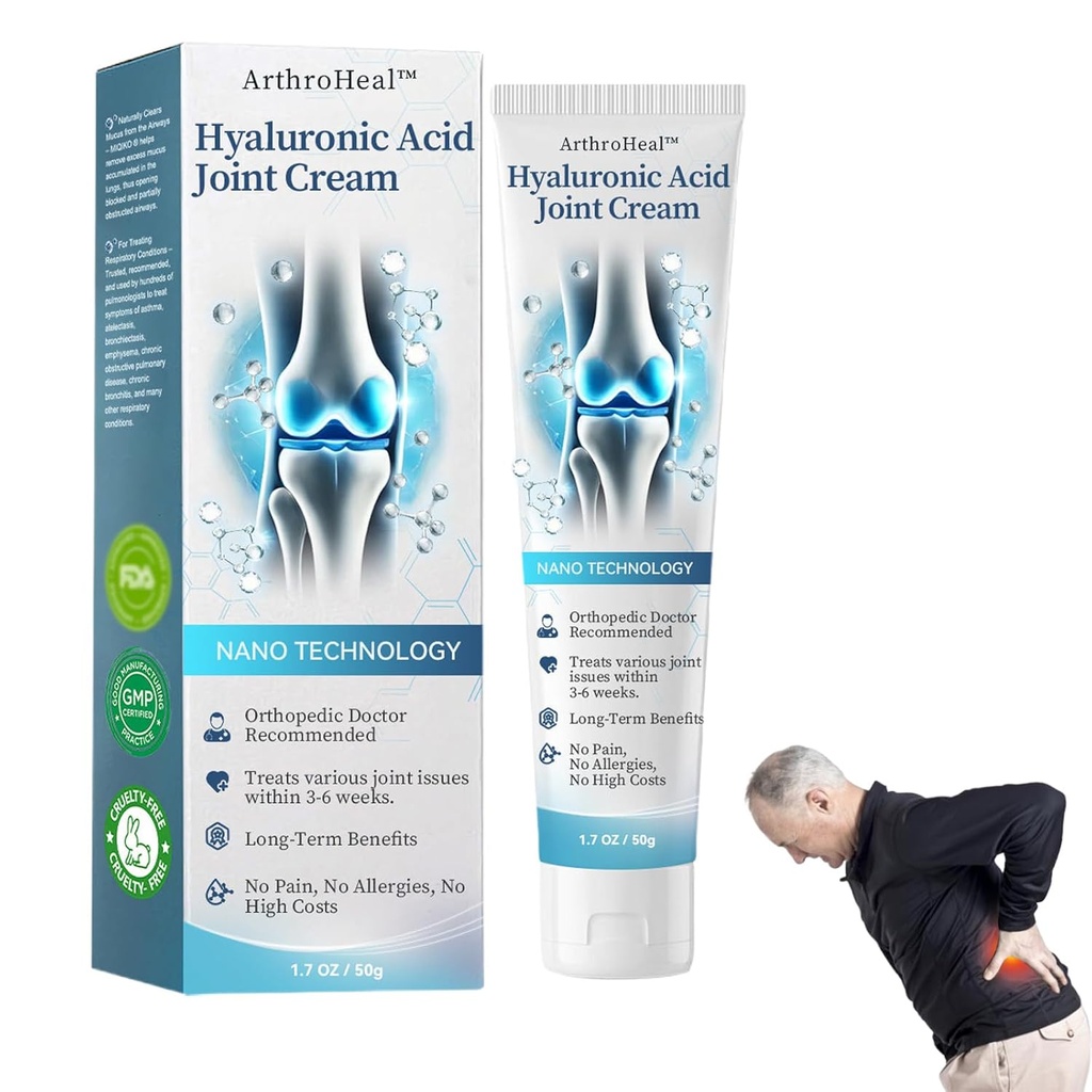 Artroheal Hyaluronsyre Joint R- epair Cream, Arthroheal Joint Cream, Hurtigt lindre fælles ubehag, Hurtigt lindre fælles ubehag, egnet til fælles aktiviteter i hele kroppen (1)