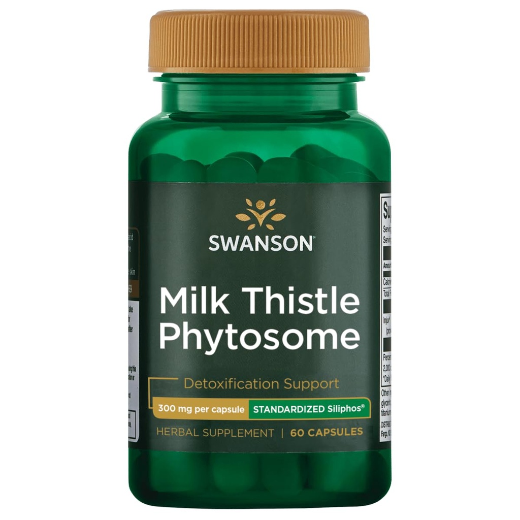 Swanson Siliphos Milk Thistle Phytosome 300 Milligram 60 Kapsler