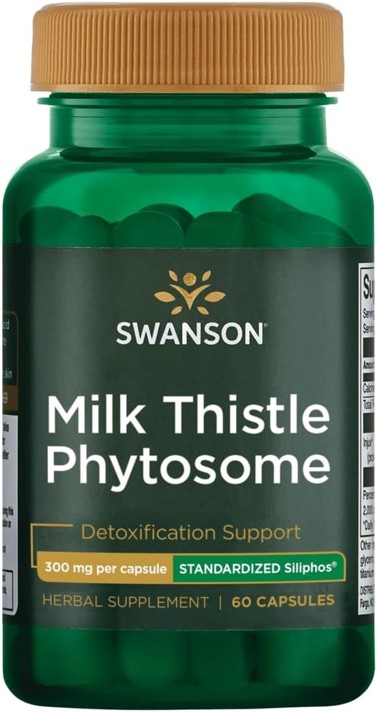 Swanson Siliphos Milk Thistle Phytosome 300 Milligram 60 Kapsler
