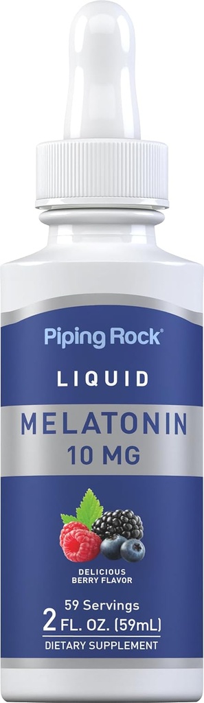 Piping Rock Liquid Melatonin 10mg
