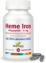 NYE ROOTS HERBAL Heme Iron supplement med C-vitamin & B12 for bedste Absorption 124; jernmangel Support 124; Hæmoglobin Kosttilskud designet af Naturopatic Doctors