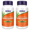 Now Foods Ashwagandha Extract 450mg, 90 VAPs (pakke med 2)