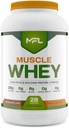 MFL Muscle Whey Protein l 28g of Protein l 8g BCAAs l Keto Friendly l Low Carbs l 2 lbs (Chocolate Lava)