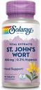 SOLARAY St John 's Wort 900 mg, En gang daglig Mood Support, Standardiseret til 0,3% Hypericin for Brain Health Support og en afbalanceret mood, 60- dag penge tilbage garanti for 124; 30 Servere