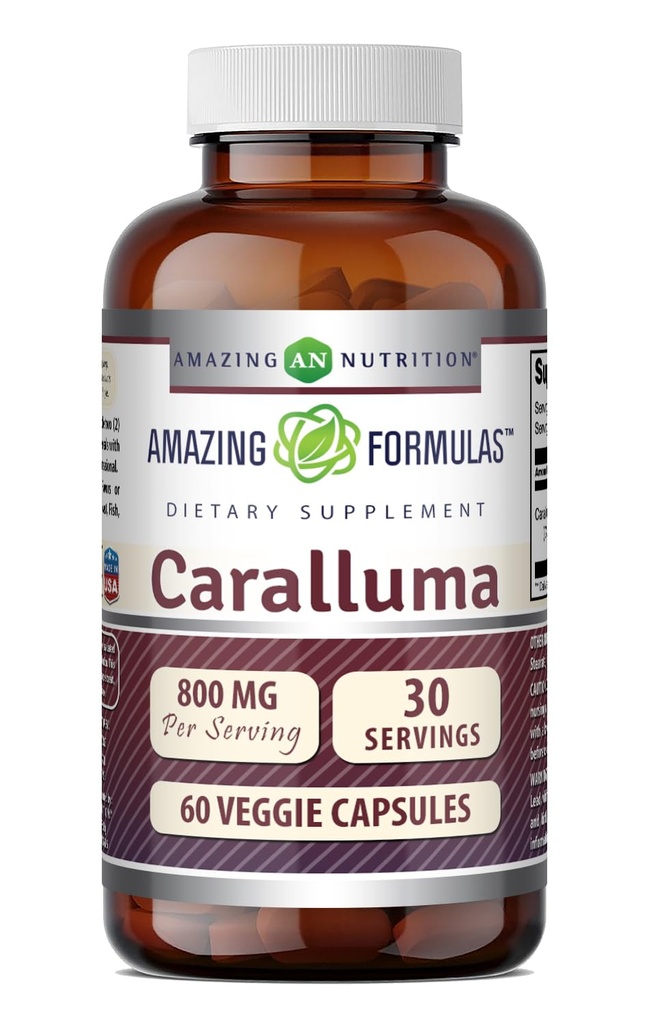 Amazing Formulas Caralluma Supplement: 124; 800 Mg pr servering: 124; 60 Veggie Kapsler: 124; Non- Gmo: 124; Gluten- Gratis; 124; Fremstillet i USA