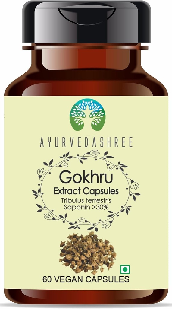 Gokhru Extract 500mg - 60 Vegetariske Kapsler