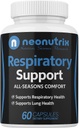 Lung Detox Cleanse Supplement for bronkial Wellness & Natural Respiratory Support for Cigaretts Rygere - Vegetarisk Venlig Nasal Decongestant- 60 Kapsler - Made USA af Neonutrix- Non- GMO