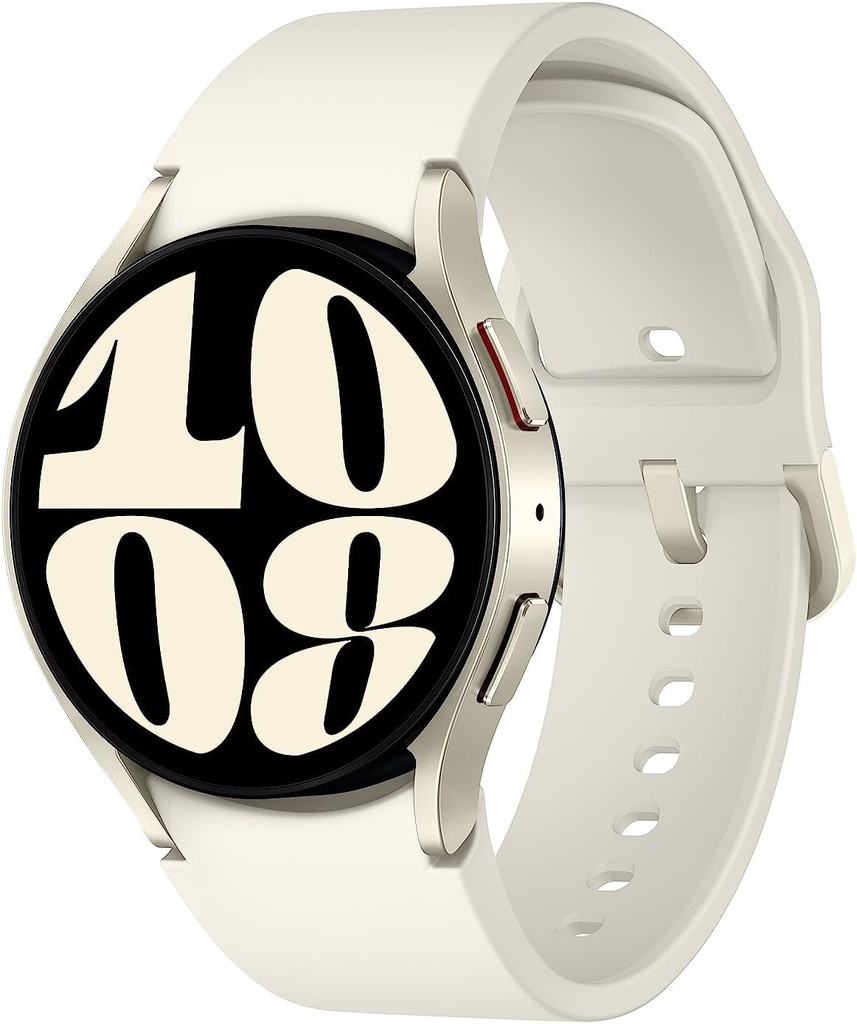 SAMSUNG Galaxy ur 6 40mm Bluetooth Smartwatch, Fitness Tracker, Personaliserede HR zoner, Advanced Sleep Coaching, Heart Monitor, BIA Sensor for sundhed Wellness Insights, Big Screen, US Version, Guld