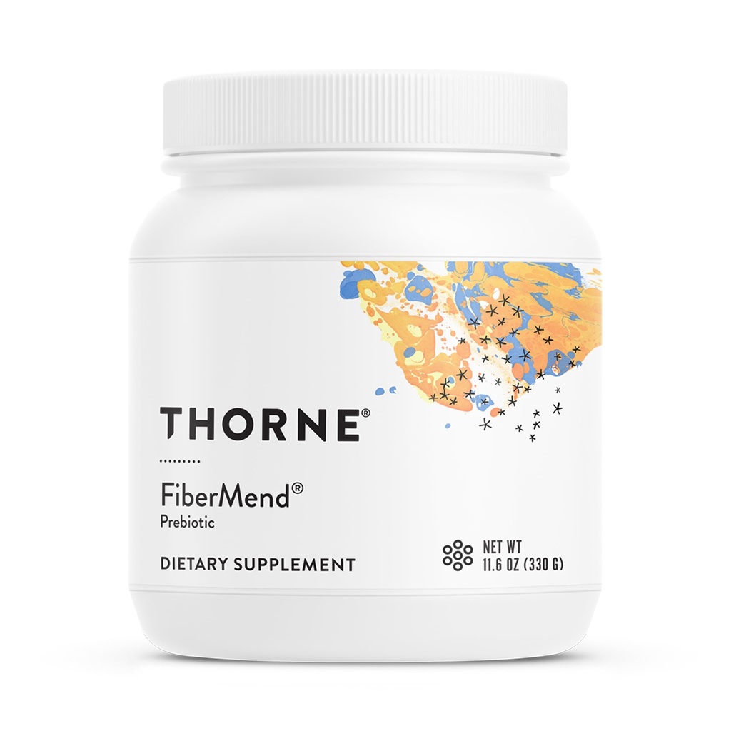 THORNE - FiberMend - Prebiotisk fiberpulver til at hjælpe med at opretholde regelmæssighed og balanceret GI Flora * - 11.6 Oz
