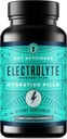 KEY NETRIENSER Elektrolyttabletter, 200 kapsler, salttabletter til dehydrering, Fastende Elektrolyttabletter - saltpiller med elektrolyter, Ingen sukker, Gluten Free Hydration Tablets Made in USA