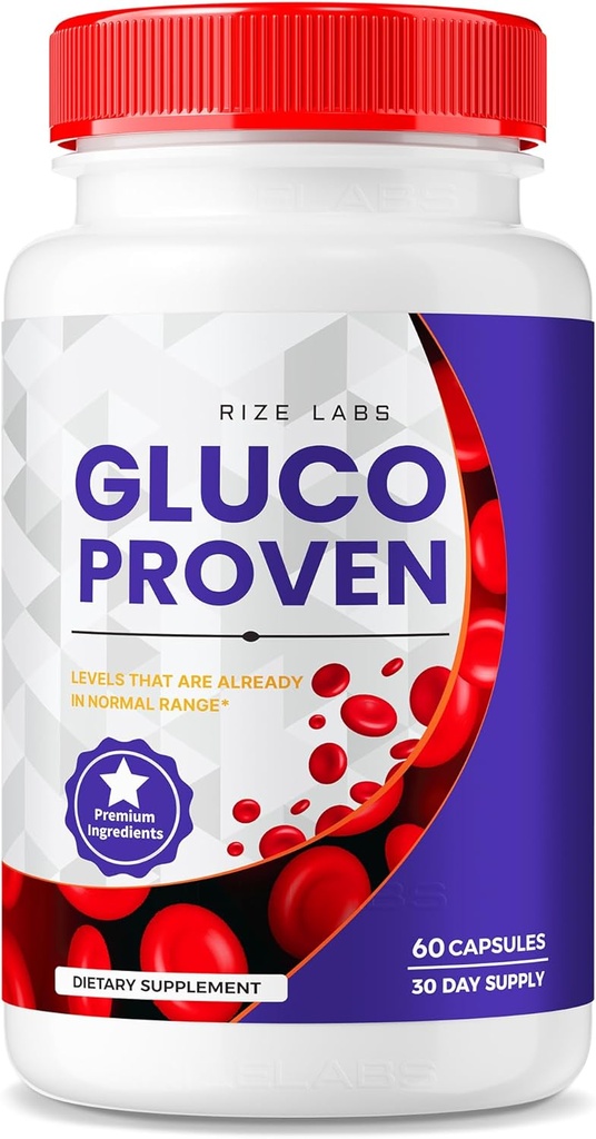 rize laboratorier - Gluco Proven kapsler - Avanceret formel supplement piller, maksimal styrke support, alle naturlige Plus økologiske ikke GMO (60 kapsler)