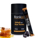 Rankaz Natural Shilajit Honey Sticks Organic - 30 Sticks, Shilajit Honey Fulvic Acid og Trace Minerals