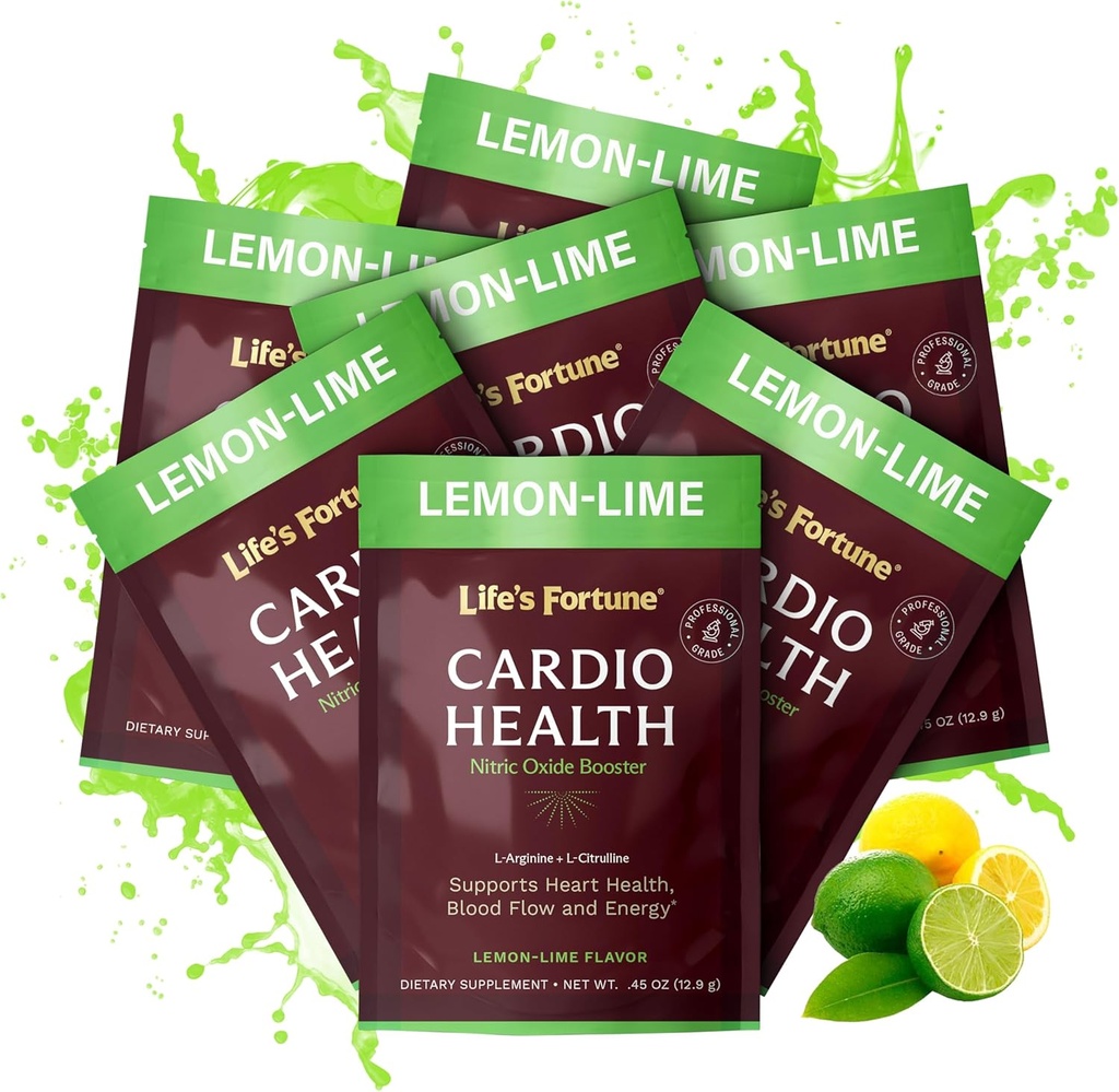 Livets Fortune L Arginin L Citrullin Supplement Powder - High Potency Nitric Oxide Supplement Booster med Natural Lemon Lime Flavor, 7 Servere (pakke med 1)
