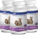 antioxidant til katte - Ultra Vitaminer til katte - Sunde mineraler og vitaminer Formel - Chews - Calcium til katte - 3 flasker (270 Treats)