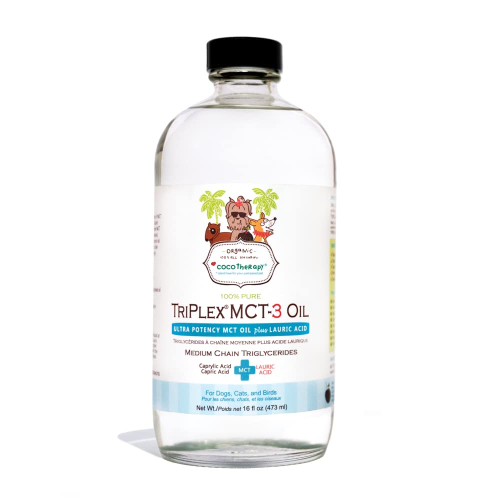 CocoTherapy Triplex MCT-3 Oil, Non- GMO, 100% Ren og naturlig, 16 oz.