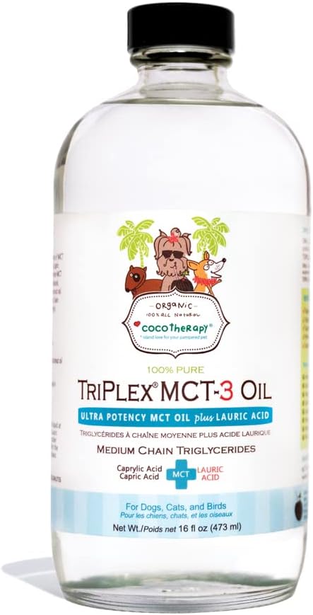 CocoTherapy Triplex MCT-3 Oil, Non- GMO, 100% Ren og naturlig, 16 oz.