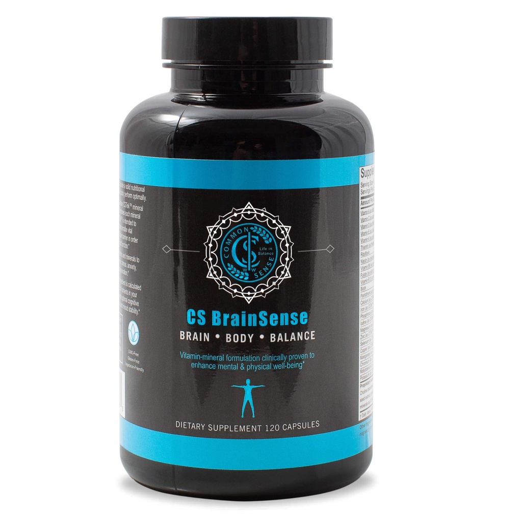 BrainSense Mood Stabilizer & Brain Supplement - Enhance Mood, Mental Clarity, Neuro Booster & Cellular Health - Nootrope Kosttilskud & Mikronutrients for Brain Fog af AdvoSenseWW, 120 Kapsler