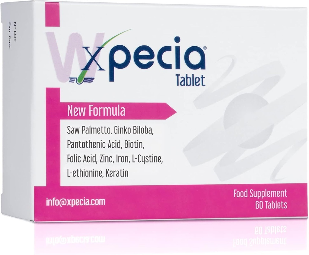XPECIA FOR KVINDER ANTI HÅR LOSS & DHT BLOCKER & NY HÅR VÆKST FORMULA (60 tabletter)