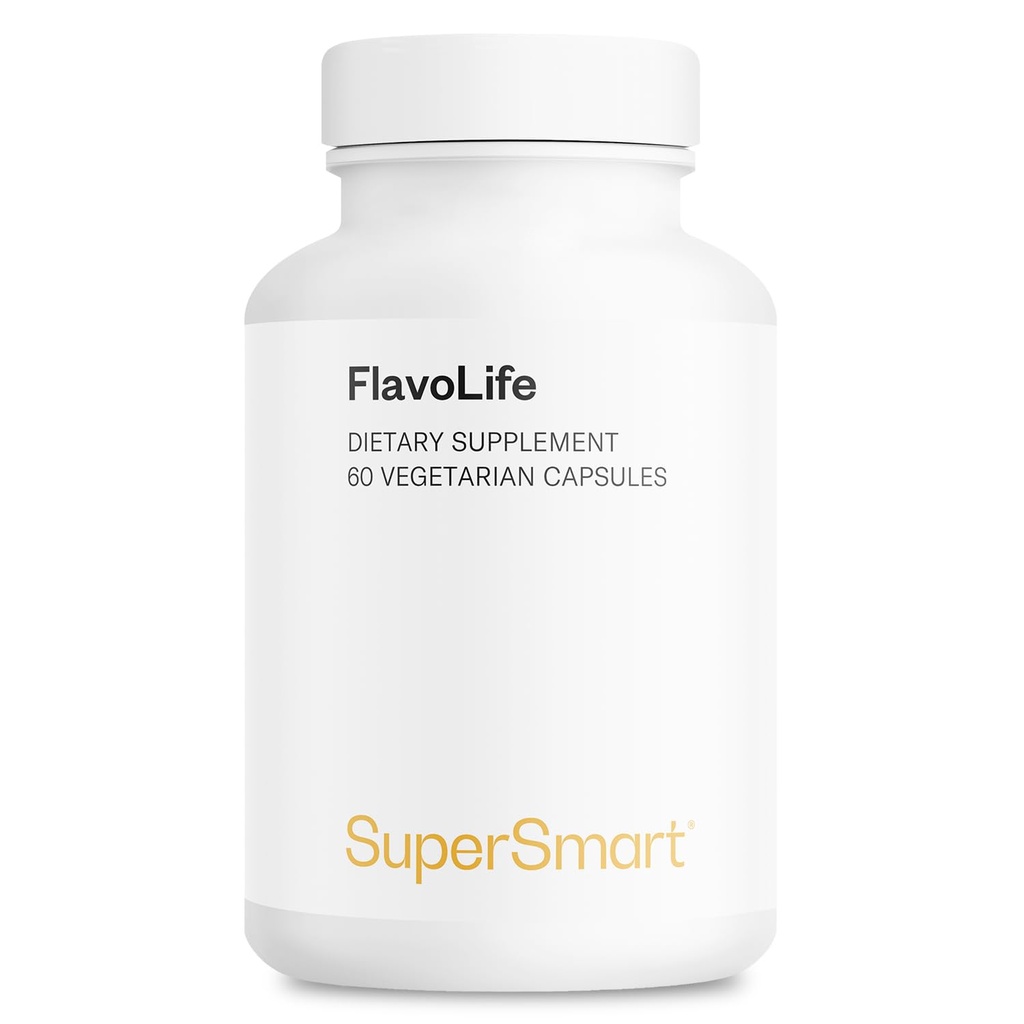Supersmart FlavoLife (Flavonoid Complex Supplement) - med Luteolin, Myricetin, Fisketin, Rutin, Quercetin, EGCG, Apigenin, Hesperidin Dex124; Non- GMO & Gluten Free - 60 Vegetariske kapsler