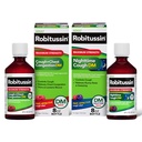 Robitussin DM Max Cough Plus Chest Congestion og Robitussin Maximum Strength Nighttime Cough DM, Voksen Formula - 2 x 8 Fl Oz flasker