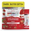 Hydration Powder, Electrolyte Powder Packets, Naturally Flavored Hydrating Packets for Water, Fast Acting Hydrate Electrolytes with Vitamins C & D
