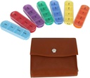 7 Dag Pill Organizer, Ugentlig Reminder Vitamin Holder Kosttilskud Piller Opbevaring Dispenser Box Medicinske sag Bag Portable Kapsel Carrier Fish Oil Container 4 gange en dag 28 Grid Travel Medicin