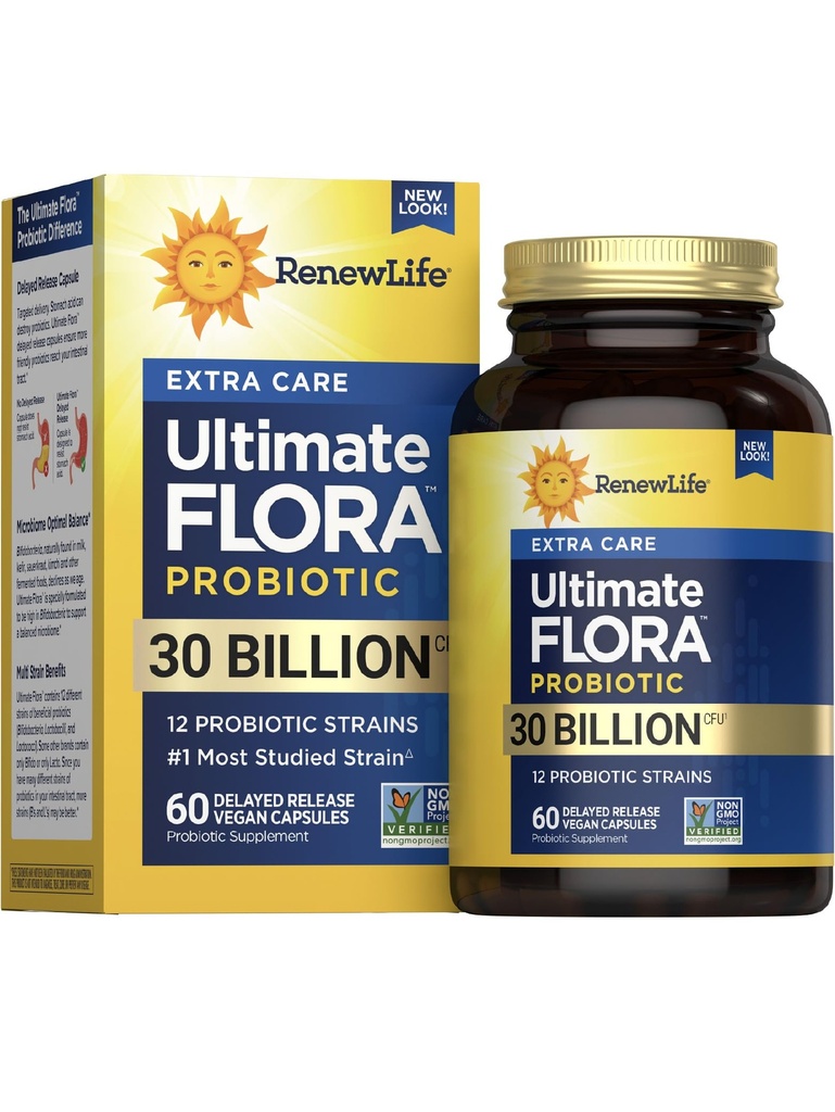 Fornyelse Life Extra Care Ultimate FLORA Probiotic, 60 kapsler