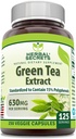 Herbal Secrets Green Tea Extract 630 Mg Per Serving Medic124; Veggie Capsule Supplement Medic124; Non- GMO Medic124; Gluten Free Medic124; Made in USA (1 Pack, 250 Count)
