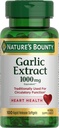 Nature 's Bounty Hvidløg Uddrag, Urte tillæg, Understøtter Circulatory Funktion, 1000mg, 100 Rapid Release Softels