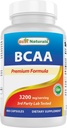 Bedste Naturals BCAA Branch Chain Amino Acid, 3200mg per servering, 400 kapsler - Pharmaceutical Grade - 100% Pure Instantized Formel 124; Pre / Post Workout Bodybuilding Supplement