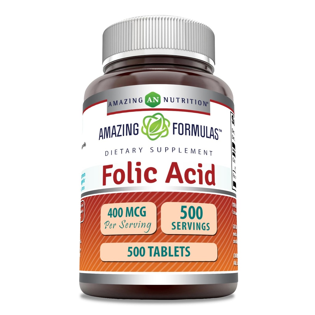 Amazing formulas folinsyre (vitamin B9) 400 mcg