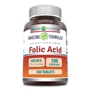 Amazing formulas folinsyre (vitamin B9) 400 mcg