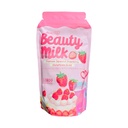 Beauty Milk Japanese Collagen STRAWBERRY Drink - 50,000mg Hydrolyzed Collagen, 6,3 Ounce (pakning med 1)