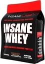 Insane Labz Insane Whey,100% Muscle Building Whey Protein, BCAA Amino Profile, Mass Gainer, Meal Replacement (Chocolate, 120 Servings)