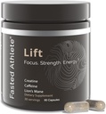Fastsat Atlete Lift • 124; Nootrop • 124; Lions Mane, Creatin, Coffein • 124; Mushroom • 124; Understøtter fokus, hukommelse, energi, hjerne • 124; 60 kapsler