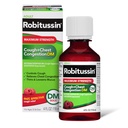 Robitussin Voksen maksimal styrke Host + Bryst Congestion DM Max (4 fl. oz. Flaske), Hoste suppressant & Expectorant, Raspberry Flavor