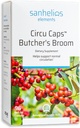 Sanhelios Circu Caps høj potens Butcher 's Broom Tørret ekstrakt 33mg & Rosemary Oil - Herbal Support Supplement for sund blodgennemstrømning, Veins & cirkulering i ben - 96 Softgel kapsler
