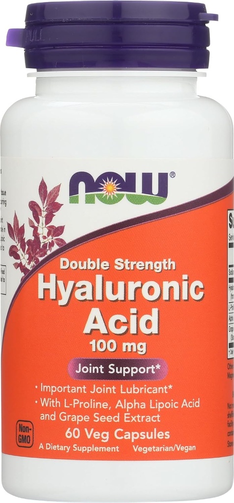 Nu fødevarer syre 100Mg 2X 60 Vc Hyaluronic, 60 CT
