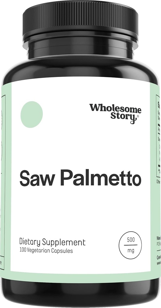 Groundome Story Saw Palmetto for kvinder; Saw Palmetto Extract & Powder Blend Buddy 124; Support Hår, Hud, og Nail Sundhed Buddy 124; Hormonal Balance Buddy 124; 500mg Kapsler