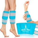 Vive Calf & Shin Ice Pack Wrap (Par) - Ekstra styrke varm & kold terapi for Shin Splints & Leg Pain - Justerbar kompression Straps til at blive på plads - Fleksibel Når frossen med 30 + Minutter af kold