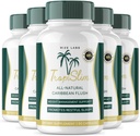 (Officiel 5 Pack) Tropislim, Tropislim All Natural Caribbean Flush, Vægttab Supplement, Tropislim Slimming Kapsler for kvinder, Sund livsstil + Leaner Physique, Tropical Anmeldelser (300 Kapsler)