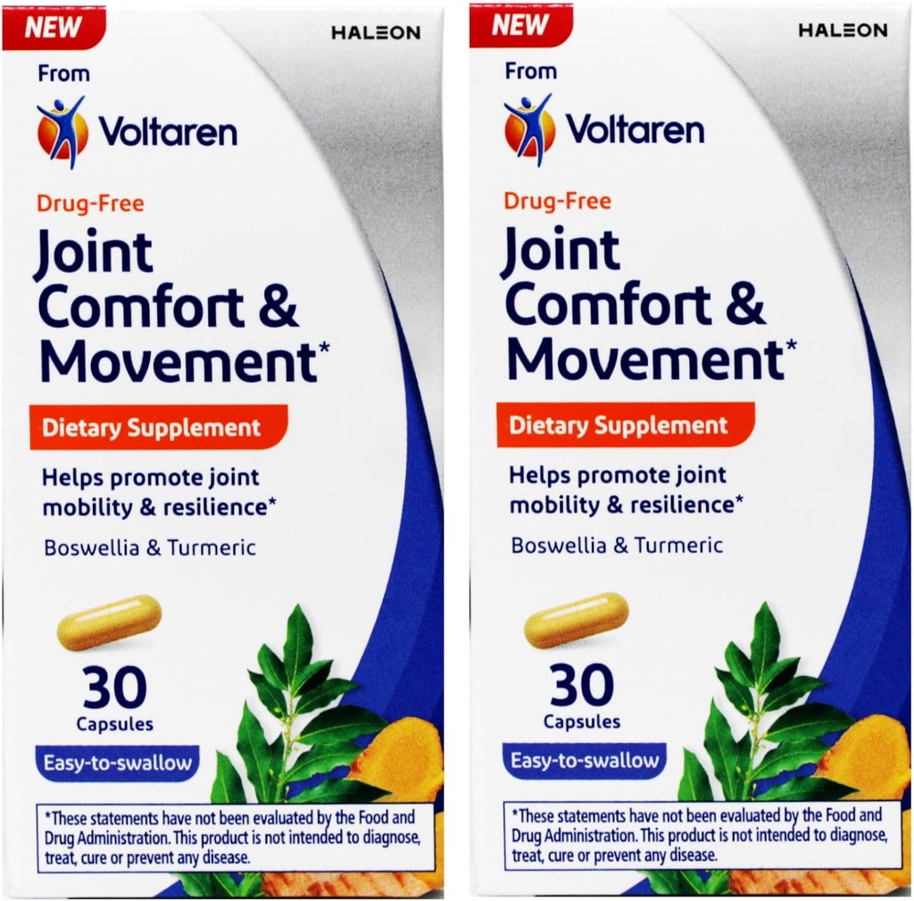 Voltaren Joint Comfort & Movement, Kosttilskud, Let at synke, 30 Greve (pakke med 2)